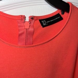 Peach romper shorts and dress